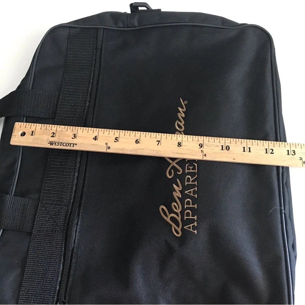 BEN HOGAN APPAREL Black With Gold Embroidered Letters Laptop Bag